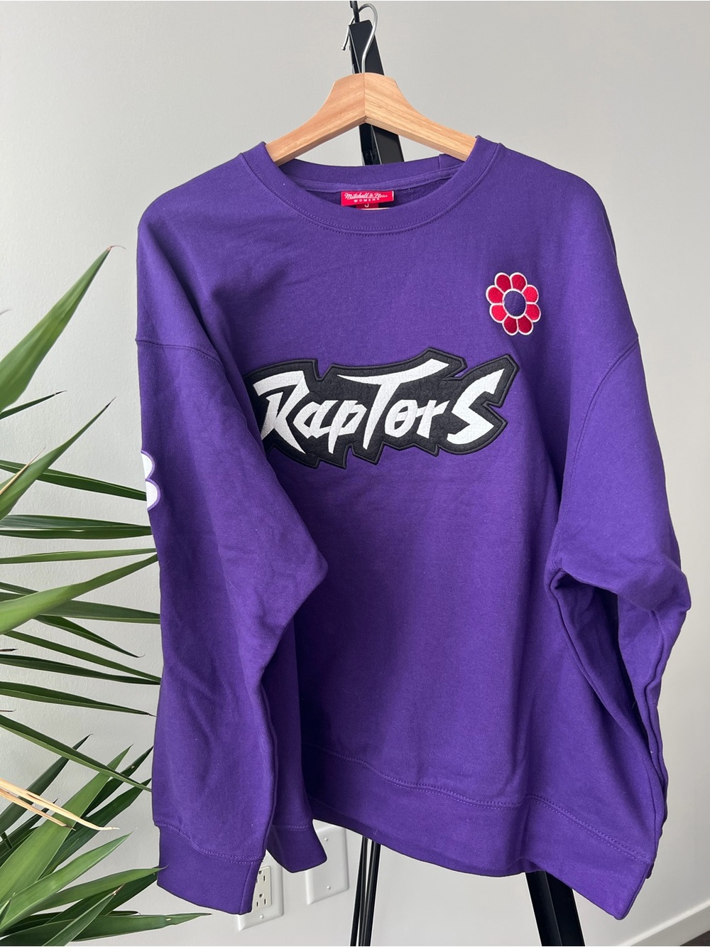 Mitchell & Ness Purple Raptors Crewneck Sweatshirt